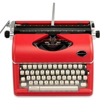 MAPLEFIELD Red Vintage Typewriter for a Nostalgic