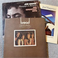 3 Vintage Vinyl Records Croce Bread Bad Company