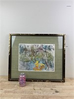 framed colorful art work