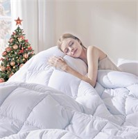 DOWNCOOL Comforters King Size, Duvet Insert,White