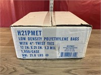 1,000 Low Density Poly Bags