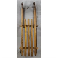 Antique Wood Sled with Cast Iron runners ? DAVOS