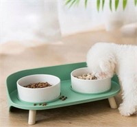 Cat Bowls with stand Cat Food Water Feeder ...