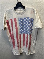 Vintage 1990 Wild Oats American Flag Shirt