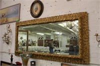 Large Gold beveled Victorian Mirror
