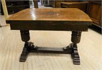 Cup and Cover Oak Draw Leaf Dining Table.