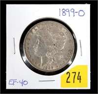 1899-O Morgan dollar, EF-40