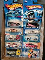 Flat of Hot Wheels