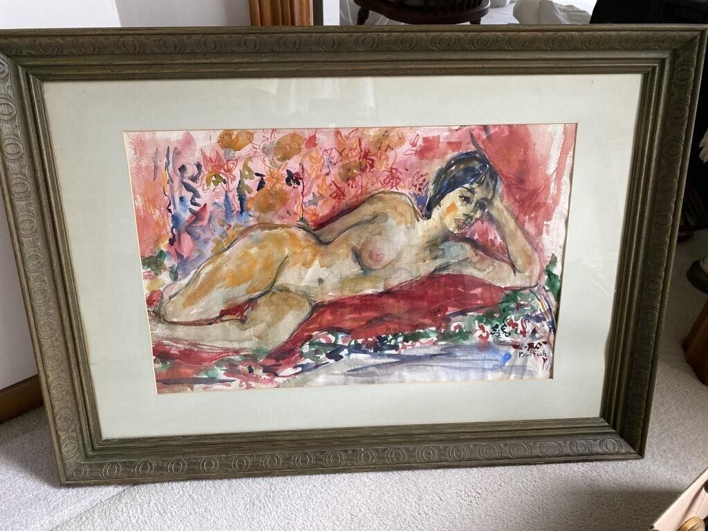 Watercolor, painting by Bert Fish
41x29