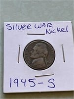 1945-S SILVER WAR NICKEL