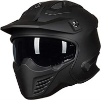 ULN-ILM Open Face Motorcycle 3/4 Half Helmet for D