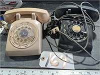 2 Vintage Rotary Dial Phones Stromberg & WE