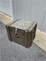 LARGE WOODEN MILITARY AMMO BOX
