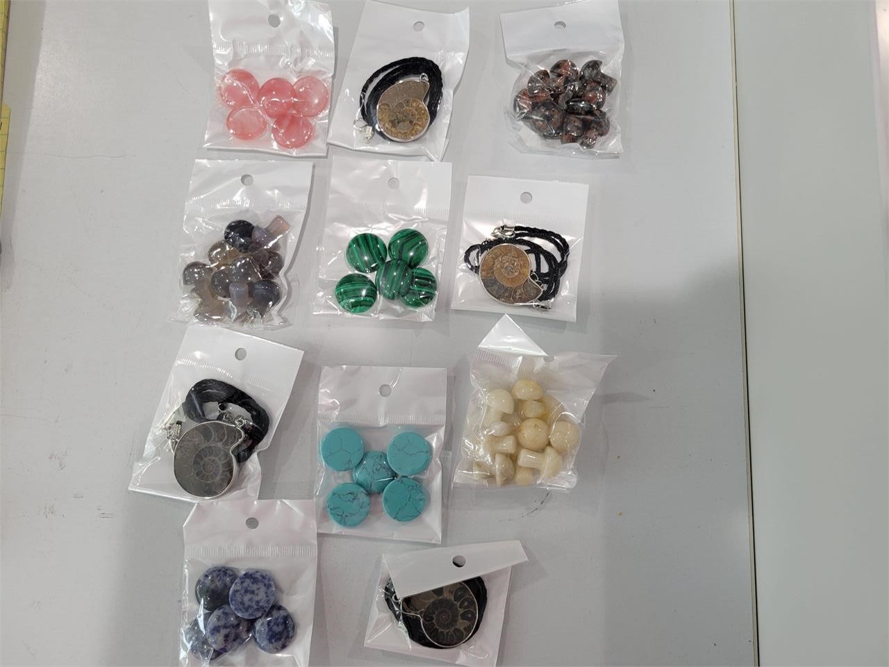 Polished stones and jewelry