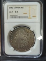 Slabbed 1882 Morgan Carson City dollar token