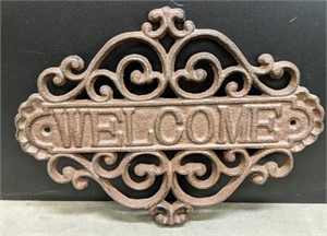 Metal Welcome sign