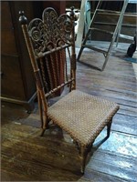 Antique wicker chair