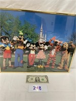 Vintage Disney Pic in Frame