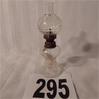 SMALL GLASS OIL LAMP 7"
