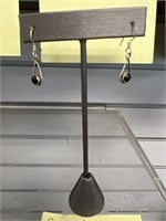 Sterling silver onyx stone earrings