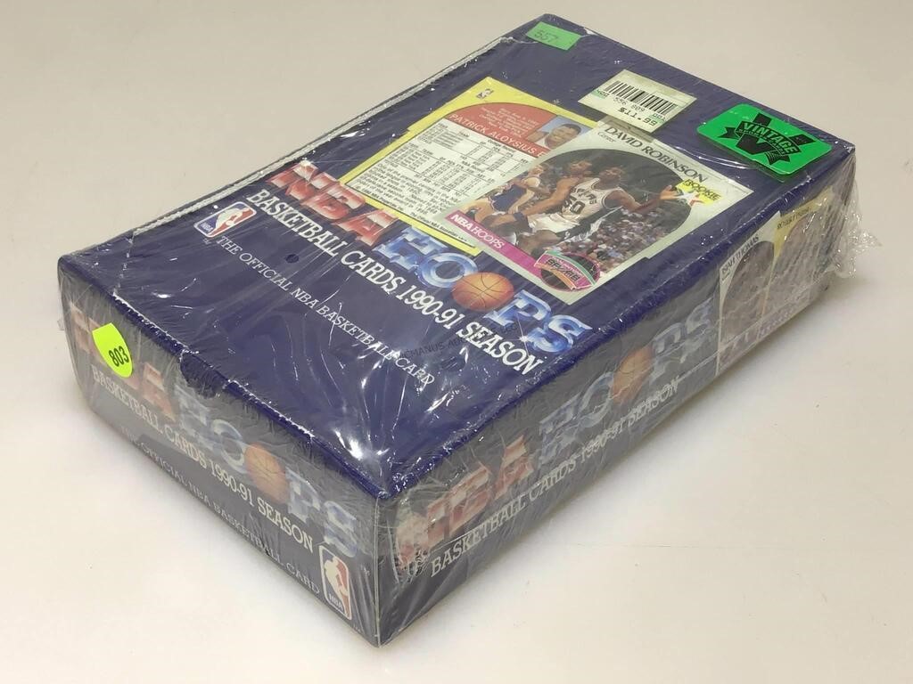 1990/91 hoops basketball  sealed wax box