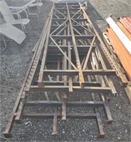 (AR) Lot of 5 pallet racking measuring 38" by