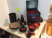 Black and Red Lacquer Ware