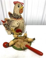 Fisher-Price Cackling Hen /Pecking Chicks Toy
