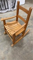 Childs Wooden Rocking Chair