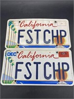 Custom California License Plate "FSTCHP"