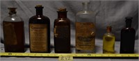 42B: (6) miscellaneous medicine bottles