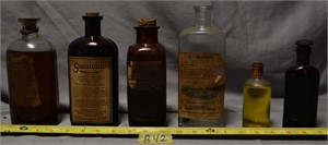 42B: (6) miscellaneous medicine bottles