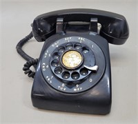 1970's Black Rotary Land-Line Phone