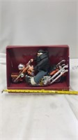 Vintage Holiday Time Motorcycle Santa (NIB)