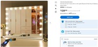 SE5518 Vanity Mirror with Lights,White,  32"x23"