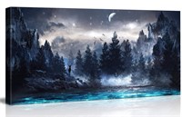 ZEYDRT Canvas Wall Art, 36"x 71" - NEW