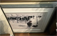 Child on the Farm Framed Art