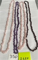 351 - LOT OF 4 NECKLACES (I114)