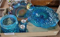 TURQUOISE BLUE GLASSWARE PIECES