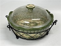 Temptations Old World Covered Casserole w carrier
