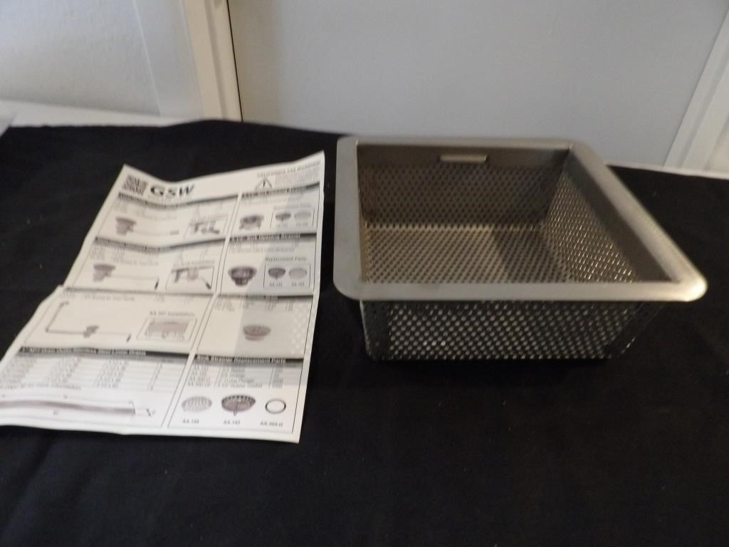 NEW Stainless Steel Floor Sink Basket- Sq