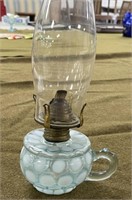 Fenton Opalescent Finger Oil Lamp