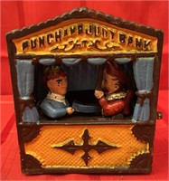 Punch & Judy Cast Iron Mechanical Bank