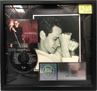 247 - MARC ANTHONY FRAMED DISC & PHOTO14X15" (A55)