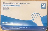 100 disposable Vinyl exam gloves