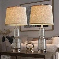 NDZMN Modern Table Lamps for Bedroom Set of 2, 28"