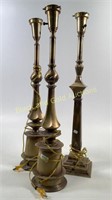 Lot Of Brass Lamps
