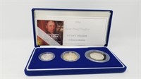 2004 Silver Proof Piedfort 3-Coin Collection