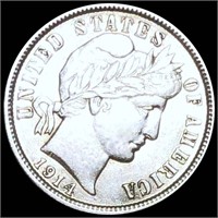 1914-D Barber Silver Dime UNCIRCULATED
