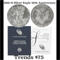 2016 American Eagle One Ounce Uncirculated Coin Si
